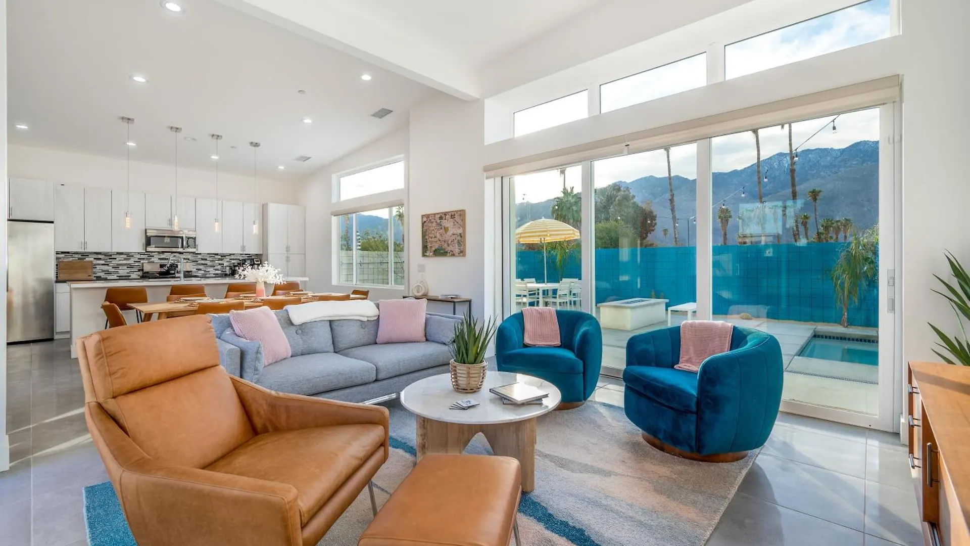Stunning Mountain Views! New Mid-Century Home! Palm Springs